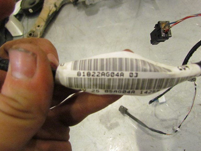 2005 Subaru Legacy Gt LH Rear Door Wiring