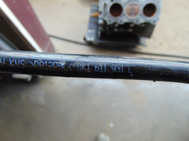 2010 Audi S4 Brake Booster Vacuum Line 8K1 611 931