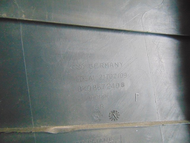 2010 Audi S4 LH Driver Lower B Pillar Trim 8K0867240B