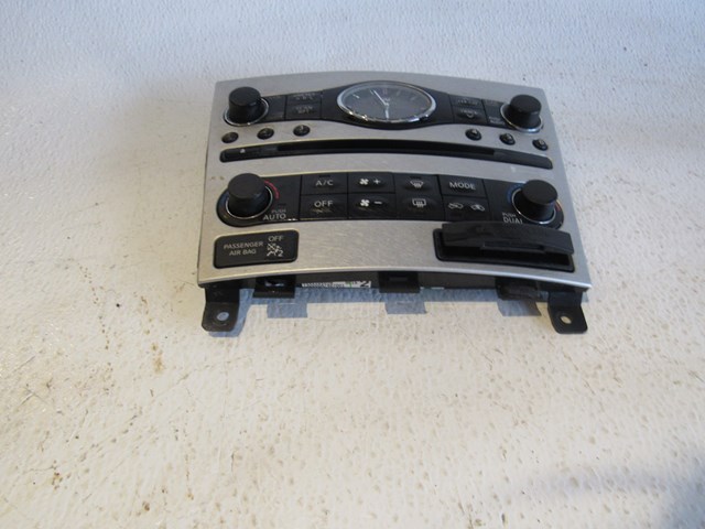 2008 Infiniti G37 Radio Face Plate 25391 JK65B