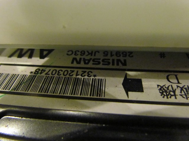 2008 Infiniti G37 Radio And A/C Controller 25915 JK63C 27760 JK700