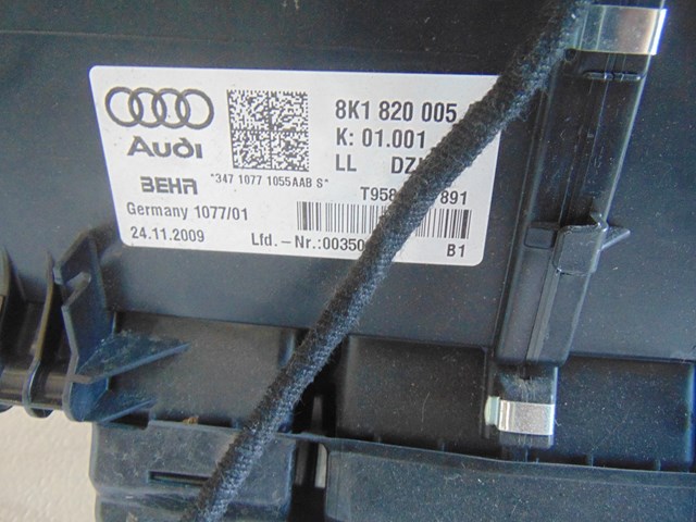 2010 Audi S4 Heater Core Assembly 8K1 820 005