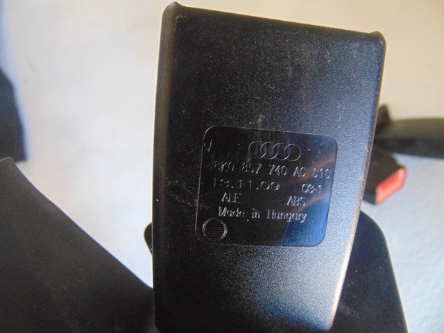 2010 Audi S4 Rear Seat Belt Buckles Set of 3