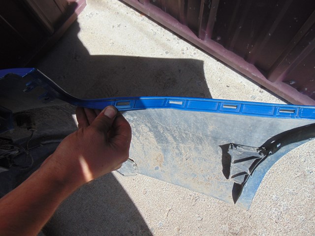 2010 Audi S4 Sport Rear Bumper Cover Blue OEM