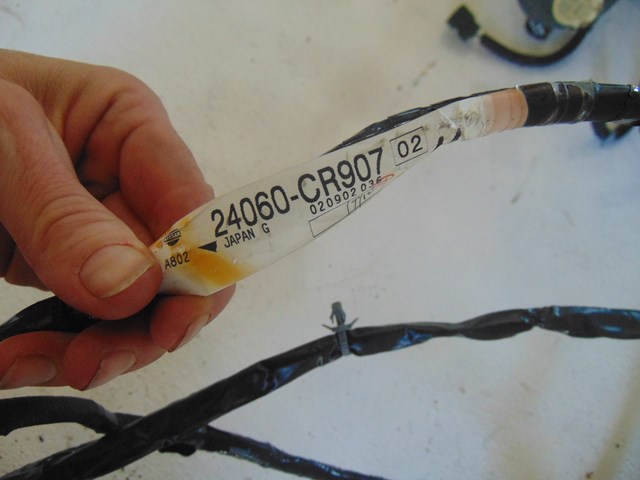 2003 Infiniti M45 LH Body Wire Harness Roof Visors 24060 CR907