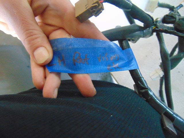 2003 Infiniti M45 LH Body Wire Harness Roof Visors 24060 CR907