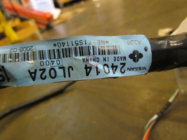 2008 Infiniti G37 Coupe Floor Wiring 24014 JL02A