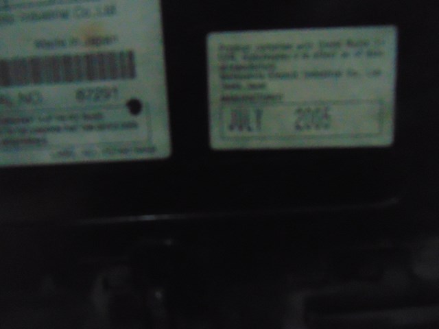 2007 Toyota Prius Radio w/Bracket & Cubby 86120-47090