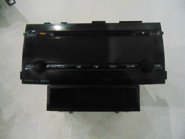 2007 Toyota Prius Radio w/Bracket & Cubby 86120-47090