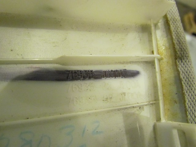 2008 Infiniti G37 Coupe Rear LH Drivers C Pillar Trim 76935 JL00A