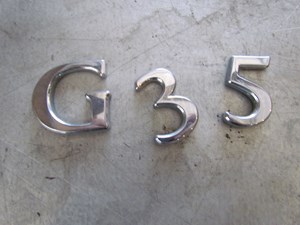 2003 Infiniti G35 Sedan Rear Badge 