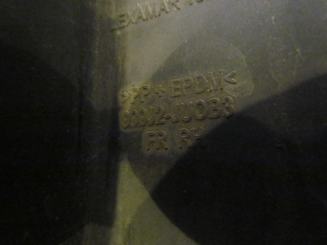 2008 Infiniti G37 Coupe LH Front Splash Shield 999J2-JU0B3