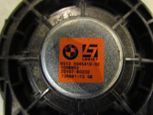 2008 BMW 335I Rear LH Drivers Deck Lid Speaker 6513 5945412-02