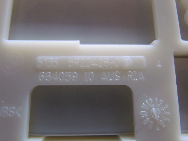 2007 BMW 335i Rear Module Handler Panel Mount 61356922428