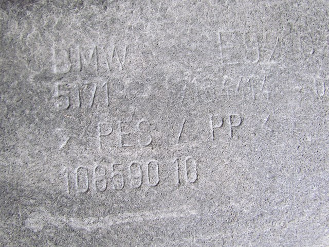 2007 BMW 335i Rear RH Passenger Fender Liner 108590 10