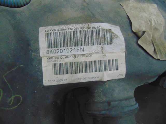 2010 Audi S4 Gas Tank Fuel Tank 8K0201021FN *See Description for shipping requir