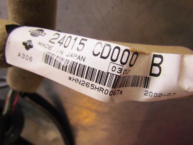 2003 Nissan 350Z Trunk Wiring Harness Tail Light Wiring Modified 24015 CD000