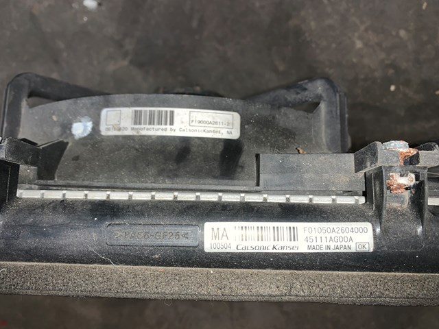 2001 Subaru Legacy Radiator and Cooling Fan Assembly 45111AG00A