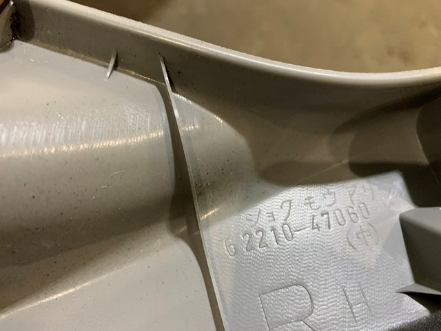 2004-2009 Toyota Prius Front RH  A Pillar Trim Panel OEM 62210-47060