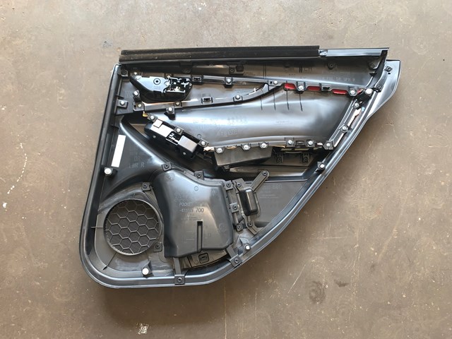 2022 Subaru WRX Premium Rear LH Door Panel RED & BLACK OEM