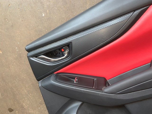 2022 Subaru WRX Premium Rear RH Door Panel RED & BLACK OEM