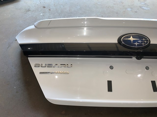 2022 Subaru WRX Premium White Trunk Lid W/ Back Up Camera 