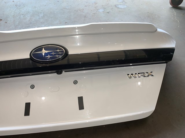 2022 Subaru WRX Premium White Trunk Lid W/ Back Up Camera 