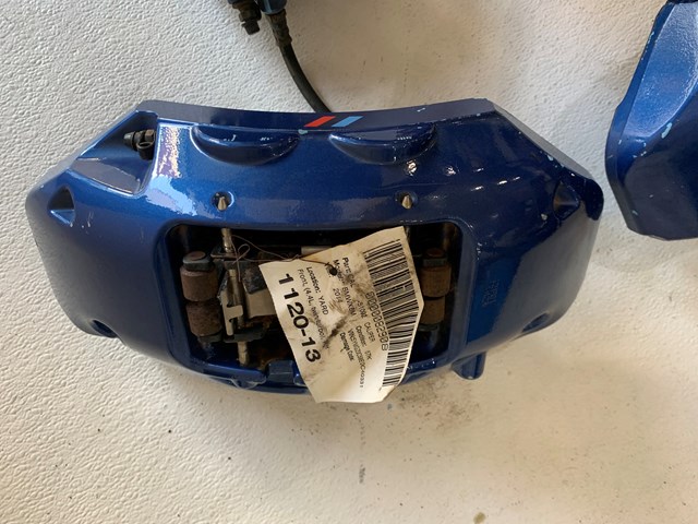 2010-2014 BMW X6M E72 M-SPORT BREMBO BRAKE CALIPER SET BLUE FRONT AND REAR OEM 5