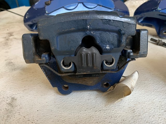 2010-2014 BMW X6M E72 M-SPORT BREMBO BRAKE CALIPER SET BLUE FRONT AND REAR OEM 5