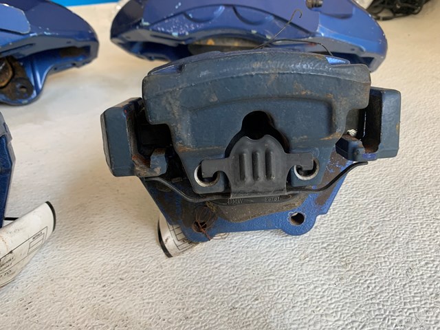 2010-2014 BMW X6M E72 M-SPORT BREMBO BRAKE CALIPER SET BLUE FRONT AND REAR OEM 5