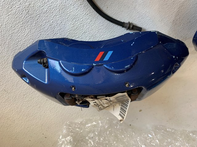 2010-2014 BMW X6M E72 M-SPORT BREMBO BRAKE CALIPER SET BLUE FRONT AND REAR OEM 5