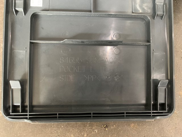 1999 -2003 ACURA CL POCKET TRUNK STORAGE COMPARTMENT TRAY BLACK OEM 84655-S3M-A0