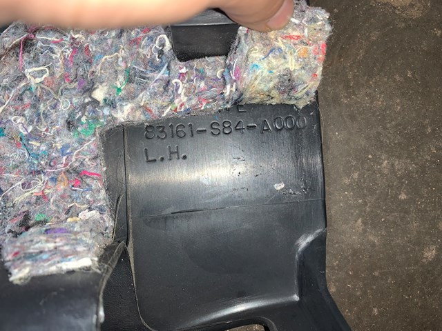 2001 Acura CL LH Lower Interior Trim Kick Panel OEM 83161-S84-A000