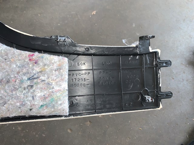 2001 Acura CL Center Console RH Passenger Interior Trim Panel OEM 77291-S0KA-A02