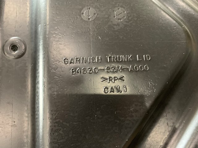 2001 Acura CL Trunk Lid Carpet Panel OEM 84630-S3M-A000