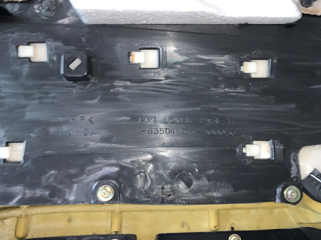 2001 Acura CL RH Passenger Front Door Panel BLACK OEM 83504S3M-A00050