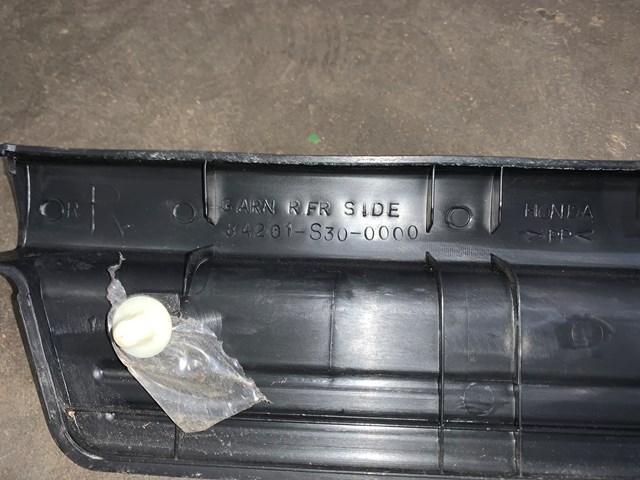 2000 Honda Prelude RH Passenger Door Sill Scuff Plate OEM 84201-S30-0000
