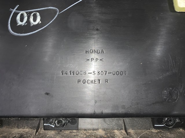 2000 Honda Prelude Front RH Passenger Door Panel OEM
