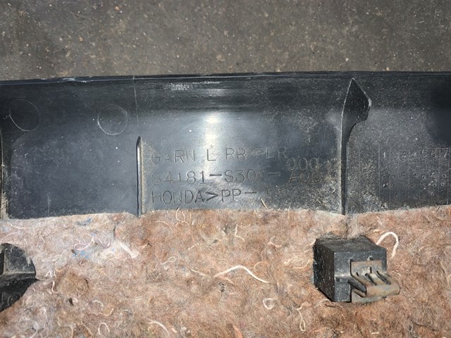 2000 Honda Prelude LH Driver C Pillar Trim Panel OEM 84181-S30A-000