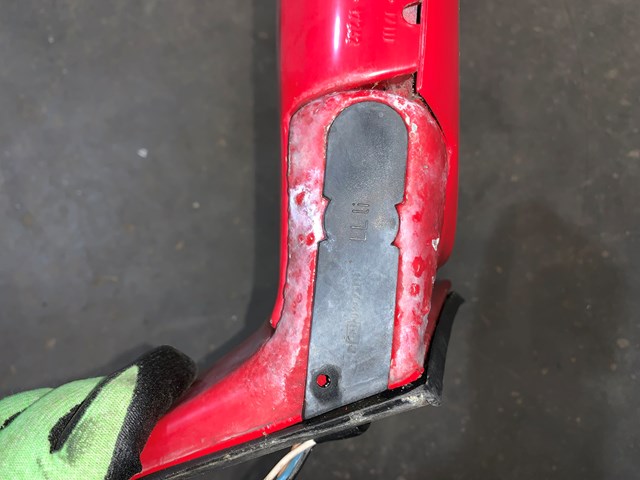 1987 BMW 325is E30 Coupe LH Driver Side View Mirror RED OEM