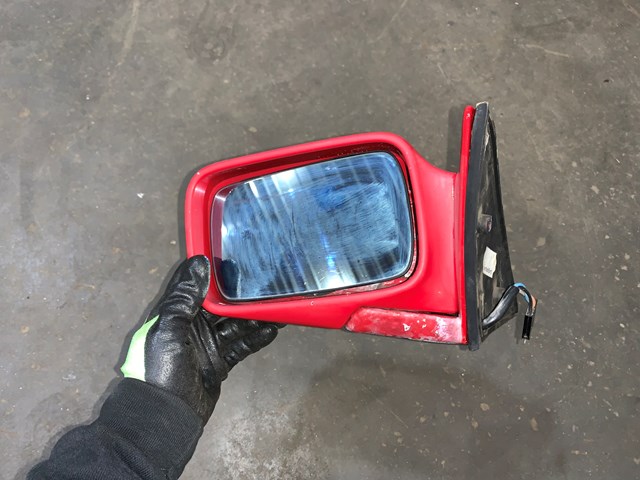 1987 BMW 325is E30 Coupe LH Driver Side View Mirror RED OEM