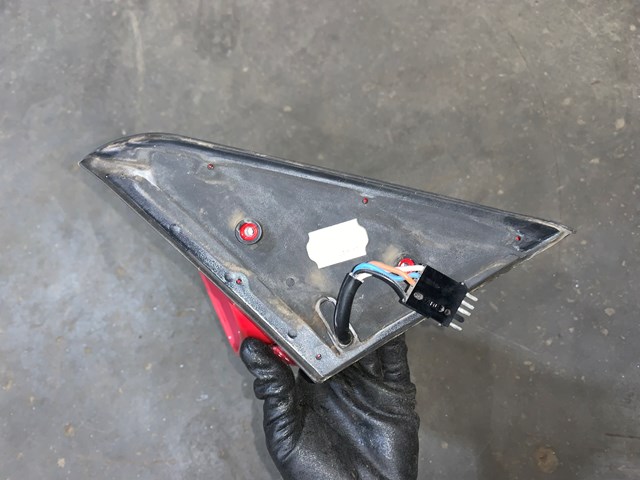 1987 BMW 325is E30 Coupe LH Driver Side View Mirror RED OEM