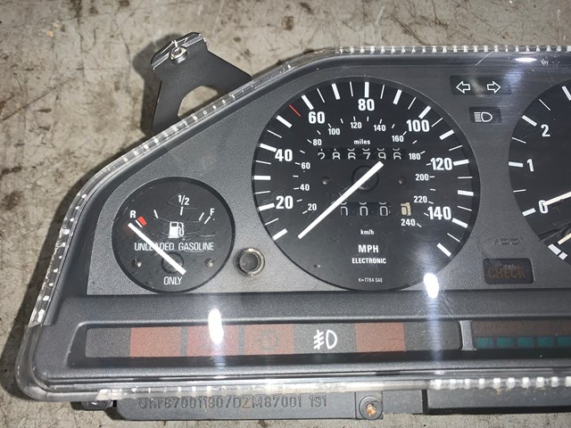 1987 BMW 325is E30 Instrument Cluster Speedometer Gauge OEM