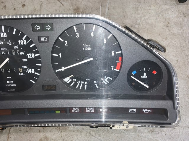1987 BMW 325is E30 Instrument Cluster Speedometer Gauge OEM