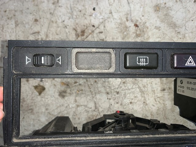 1987 BMW 325is E30 Coupe Dash Bezel Climate Control Radio Trim Bezel w/ Knobs an