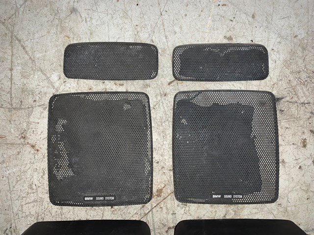 1987 BMW 325is E30 Coupe Rear Premium Speakers W/ Covers Black OEM 