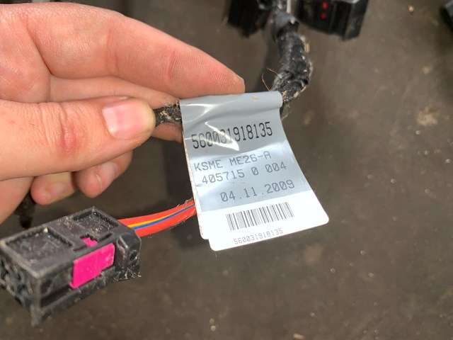 2010 Audi S4 Front LH Driver Door Harness OEM