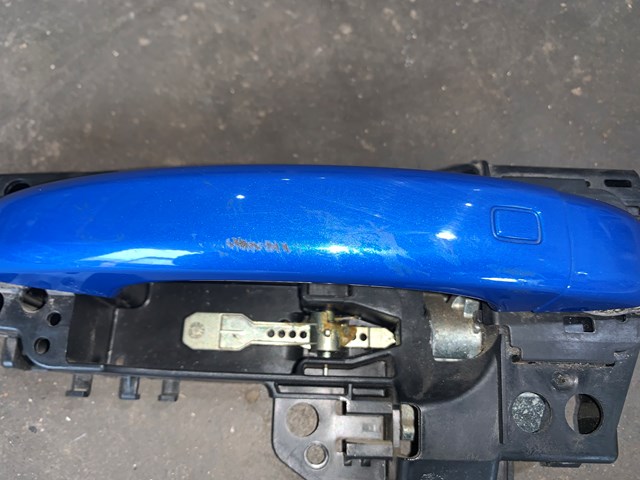 2010 Audi S4 Rear LH Driver Exterior Door Handle Blue OEM 8T01837885