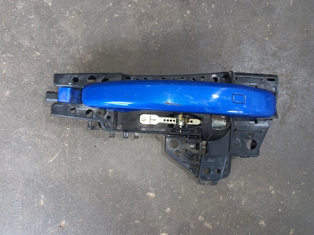 2010 Audi S4 Rear LH Driver Exterior Door Handle Blue OEM 8T01837885