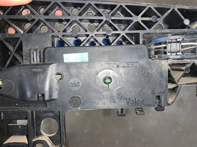 2010 Audi S4 Rear LH Driver Exterior Door Handle Blue OEM 8T01837885